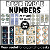 Bundle Desk Table Numbers (1-40) Seating Organization Clas