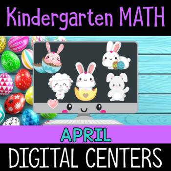 Preview of Bundle: Digital Activities Games : Kindergarten MATH: April | Easter | Spring