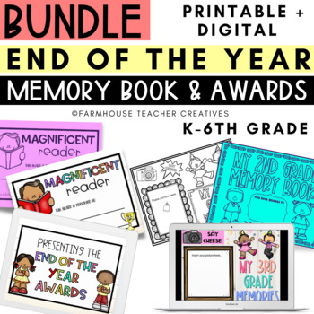 Preview of Bundle - Digital End Of The Year Awards and Digital Memory Book