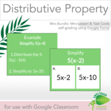 Bundle Distributive Property Middle School Math Digital Ta