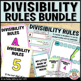 Divisibility Rules Games, Posters and Mini Books Printable