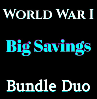 Preview of Bundle Duo: 2 Resources - 1 Package.  WWI Digital Notebook & Trench Experiences