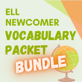 Bundle EL Vocabulary Packets - Inside the USA - Newcomer ELL