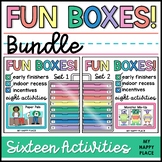 Bundle - Early Finisher and Indoor Recess Activity Fun Boxes