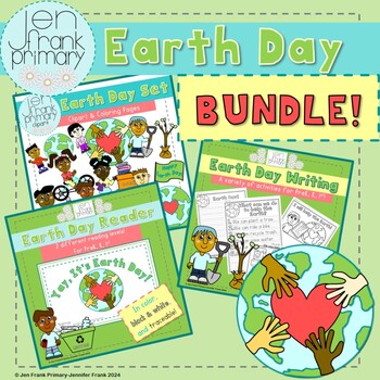 Preview of Bundle! Earth Day Clipart, Coloring, Reading, and Writing Activities!