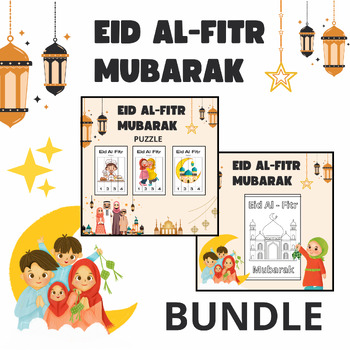 Preview of Bundle Eid Al-Fitr Mubarak  Printable Worksheets For Kids