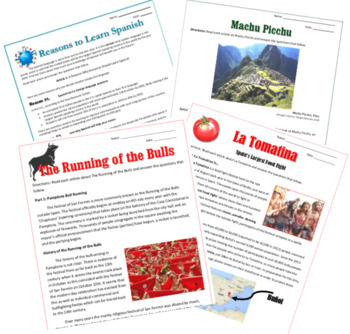 Preview of Bundle: Emergency Sub Plans for Spanish Teachers