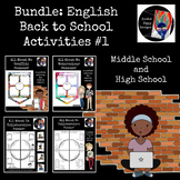 Bundle: English Back to School Activities #1