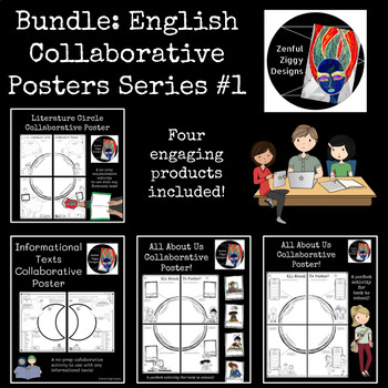 Preview of Bundle: English Collaborative Posters Series #1