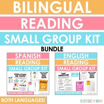 Preview of Bundle English & Spanish Small Group Binder Kit