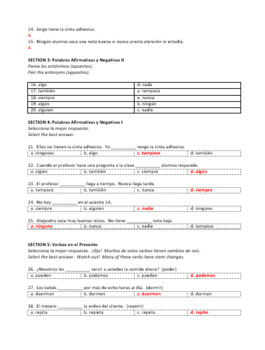 Bundle Examenes Realidades 2 Capitulos 1a 9b Sqd S Handouts And Lessons