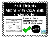 Bundle-Exit Ticket/Quick Check Assessment- Aligns with K-C
