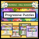 BUNDLE: Fall Holiday Progressive Puzzles
