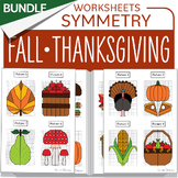 Bundle Fall Thanksgiving Symmetry Turkey Pumpkin Math Cent