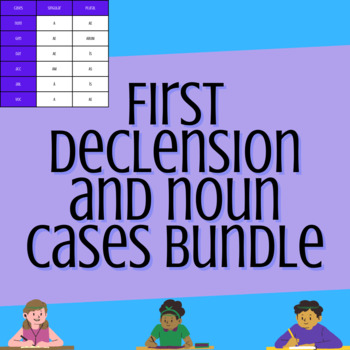 Preview of Bundle: First Declension and Noun Cases Unit