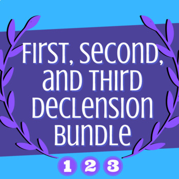 Preview of Bundle: First, Second, and Third Declension Practice Activities (Latin Nouns)