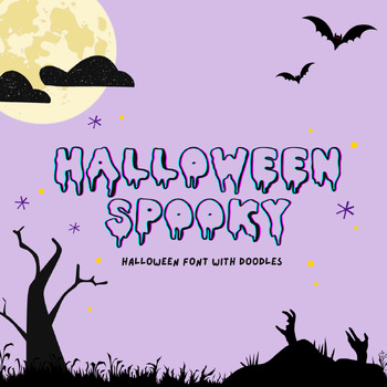 Preview of Bundle Fonts: Halloween Spooky with Doodle