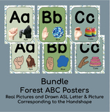 Bundle - Forest ABC Posters ASL