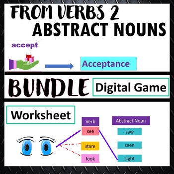 Preview of Bundle  Regular Verbs To Abstract Nouns Spelling and building Vocabulary