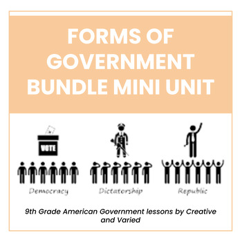 Preview of Bundle - Forms of Government Mini Unit
