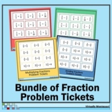 Bundle: Fraction Problem Tickets for All Operations
