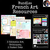 Bundle: French Art Resources- Online Learning, Google Slid