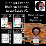 Bundle: French Back to School Activities #1