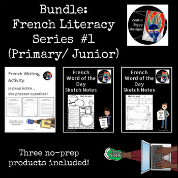 Preview of Bundle:  French Literacy Series #1 (Primary/ Junior) - Distance Learning PDFs