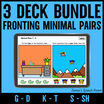 Preview of Bundle - Fronting and Backing Minimal Pairs G - D, K - T and S - SH