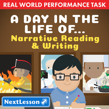 Preview of Bundle G3 Narrative Reading & Writing - A Day in the Life Of... Performance Task