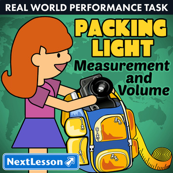 Preview of Bundle G5 Measurement & Volume - Packing Light Performance Task