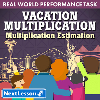Preview of Bundle G5 Multiplication & Estimation - Vacation Multiplication Performance Task
