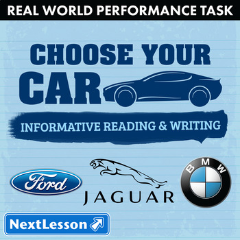 Preview of G7 Informative Reading & Writing - Choose Your Car Performance Task