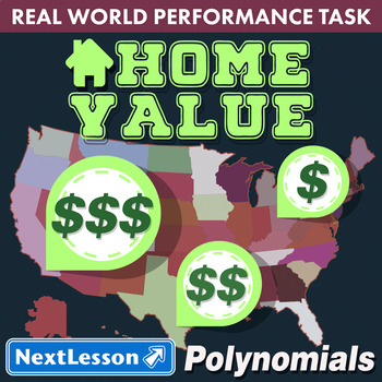 Preview of Bundle G9-11 Polynomials - Home Value Performance Task