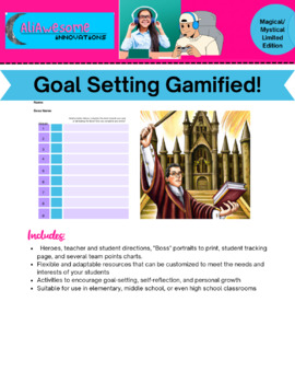Preview of Bundle - Gamified Goal Setting Magical/Mystical