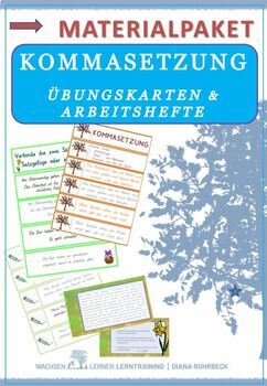 Preview of Bundle: German: Commas - Deutsch: Kommasetzung Materialpaket