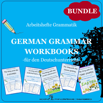 Preview of Bundle: German: Grammar - Workbooks - Deutsch: Grammatik Arbeitshefte
