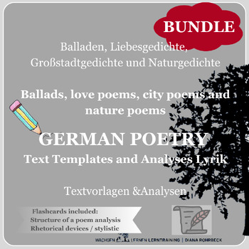 Preview of Bundle: German Poetry: Text Templates and Analyses Lyrik: Textvorlagen &Analysen