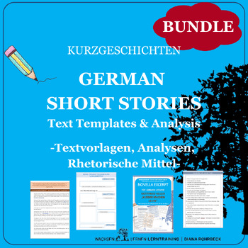 Preview of Bundle: German Short stories: Text Templates and Analysis - Kurzgeschichten