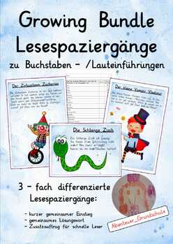 Preview of Bundle: German Story Walks to Letters and Sounds (zur Buchstabeneinführung)