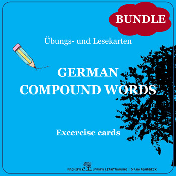 Preview of Bundle: German compound words exercise cards - Zusammengesetzte Wörter