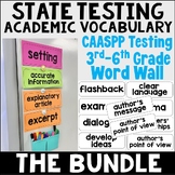 Bundle Grade 3-6 State Testing Test Prep CAASPP SBAC Word Wall