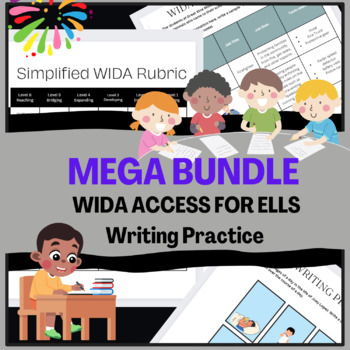 Preview of Bundle Grade 6-8 ELL / ELD / ESOL Writing Practice (WIDA Test Preparation)