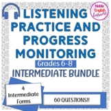 Bundle Grades 6-8 Intermediate WIDA ESL Listening Practice
