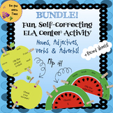 Bundle Grammar ELA Center Activity-Nouns, Adjectives, Verb