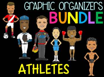 Preview of Bundle - Graphic Organizers - Athletes and Sports Figures (SET 1)