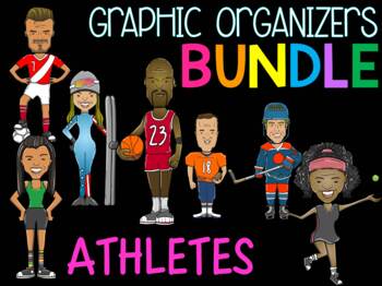 Preview of Bundle - Graphic Organizers - Athletes and Sports Figures (SET 2)