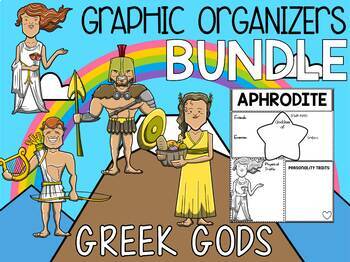 Preview of MEGA Bundle - Graphic Organizers -  Greek Gods and Goddesses