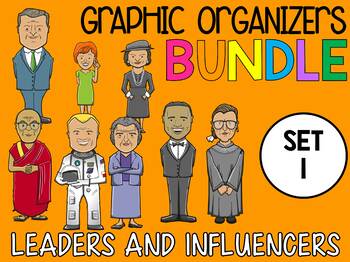 Preview of Bundle - Graphic Organizers -  Modern Figures and Influencers - SET ONE