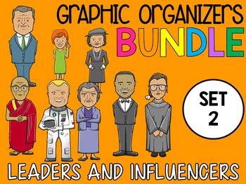 Preview of Bundle - Graphic Organizers -  Modern Figures and Influencers - SET TWO